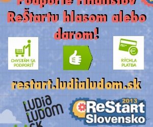 Podporte nápady, ktoré reštartujú Slovensko
