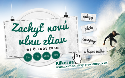 ZKSM ponúka svojim členom desiatky zliav