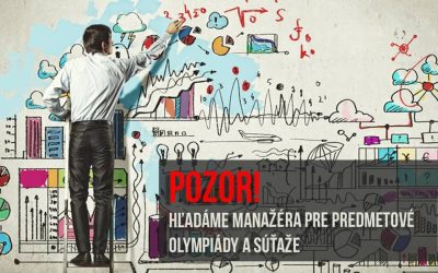 IUVENTA hľadá projektového manažéra pre predmetové olympiády a súťaže