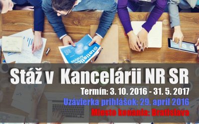 Stáž v kancelárii Národnej rady SR