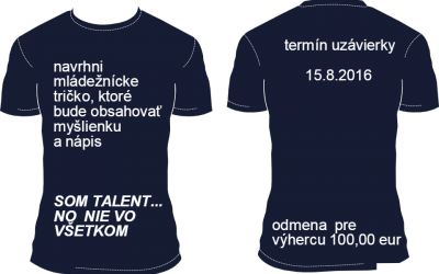 Navrhni tričko a vyhraj