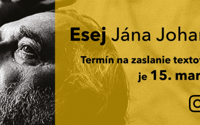 8. ročník súťaže pre stredoškolákov – “Esej Jána Johanidesa”