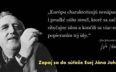 10. ročník súťaže pre stredoškolákov – “Esej Jána Johanidesa”